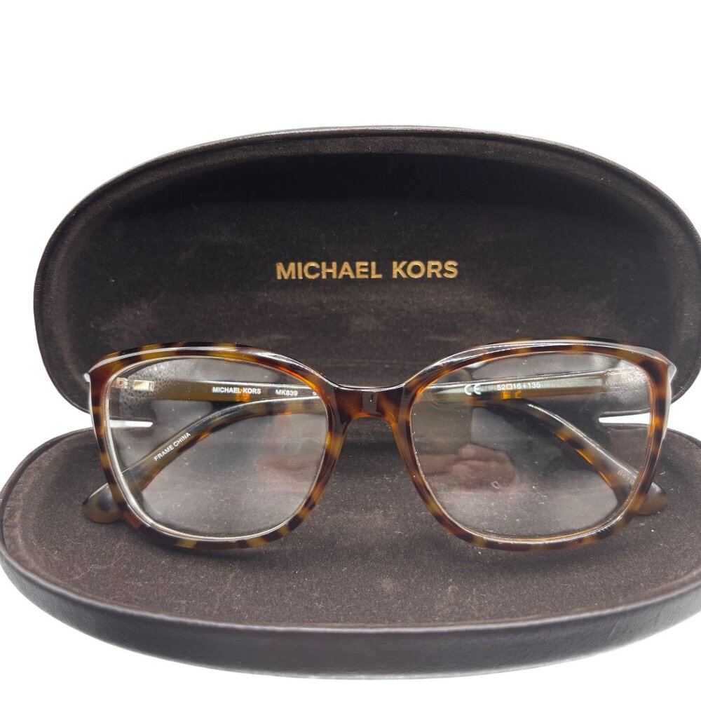 Michael Kors Tortoise Shell Eyeglass Frame Only MK4059 55-16-135 Womens